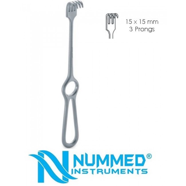 Volkmann Catspaw Retractor, Spinal Instruments, 3 Prongs , 21.5 cm Volkmann Catspaw Retractor, Spinal Instruments, 3 Prongs , 21.5 cm